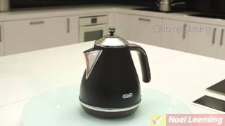 Delonghi Icona Vintage Kettle Black  Demonstration [upl. by Coffey]