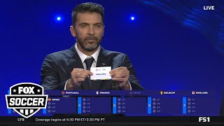 2024 UEFA Euro Cup Draw Full group seedings ft France England Germany and more  FOX Soccer [upl. by Euqinehs183]