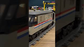 Lego high speed passenger train 60051 Lego Train 4558 Metroliner passenger train from 1991 [upl. by Appilihp115]