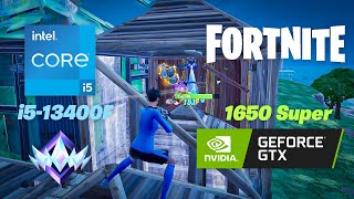 Intel Core i513400F  NVIDIA GeForce GTX 1650 Super  Fortnite Chapter 5 Season 1 Ranked [upl. by Audette]