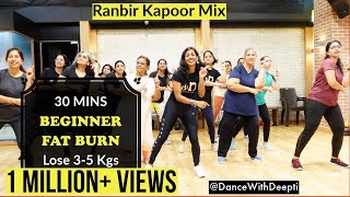 DWD97  30mins Daily  Beginner Bollywood Dance Workout  Ranbir Kapoor Mix  dancewithdeepti [upl. by Lemra55]