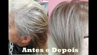 Cabelo Dela Cobriu Bem Com 90 e 91O Resultado Acinzentado Se Deu Por Ela Ter Base Natural Clara [upl. by Akinak]