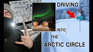 DRIVING INTO THE ARCTIC CIRCLE  NORTHERN LIGHTS amp GIANT ICE MARBLES  WINTER VAN LIFE IN THE ARCTIC [upl. by Darrel]