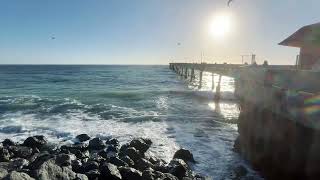 Live at Pacifica Pier Waves amp Sunset ASMR 🌊🌅 Wednesday June 26 2024 [upl. by Aynnek]