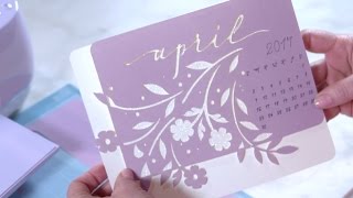 HSN  Good Crafts Fast Anna Griffin Cricut Calendar [upl. by Nybor]