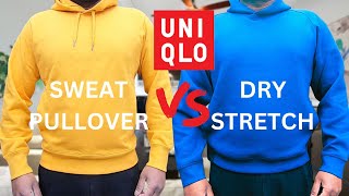 Uniqlo Dry Stretch Hoodie vs Sweat Pullover Hoodie  Mens Hoodie [upl. by Senn]