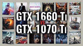 GTX 1660 Ti vs GTX 1070 Ti Benchmarks  Gaming Tests Review amp Comparison  53 tests [upl. by Milford454]