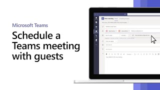 How to schedule a Microsoft Teams meeting with guests [upl. by Hertzog673]