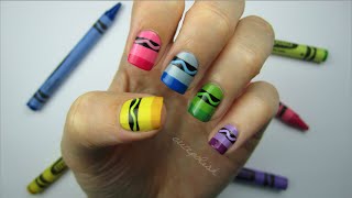 Crayon Nail Art [upl. by Swane]