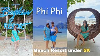 Where to stay in Phi Phi  Bay View Resort under 5K  Room tour  Breakfast  Thailand [upl. by Asnerek970]