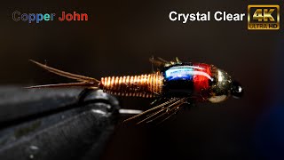 Copper John 4k Fly Tying  Trout attractor and lead fly  McFly Angler Tying Sessions [upl. by Dlorag]