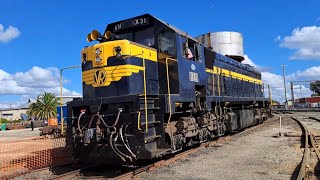 X31 Arriving At Seymour Railway Heritage Centre [upl. by Lauree]