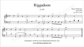 Purcell  Riggadoon in C Major Z 653 [upl. by Arlee]