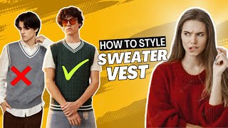 How To Style SWEATER VEST Like a PRO  Jerry Minimal [upl. by Tranquada]