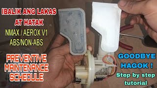 YAMAHA NMAX V1 ABSNONABS  FUEL FILTER  PAANO MAGPALIT SA MADALING PARAAN AT IWAS GASTOS ALAMIN [upl. by Aliled]