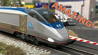 The New Lionel Amtrak Acela is the Most Complex Train Set Ever Made [upl. by Ahsirkal]