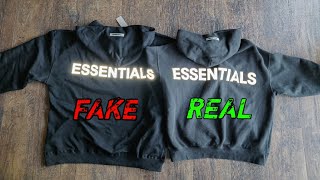 FAKE vs REAL ESSENTIALS Hoodie Comparison [upl. by Susanetta]