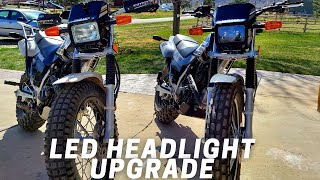 Yamaha TW200 Headlight Upgrade [upl. by Aicnelev]