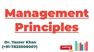 Management Principles [upl. by Astred]