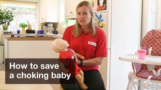 Baby First Aid How to save a choking baby [upl. by Notyarb]