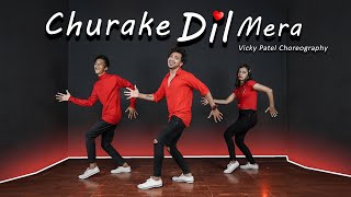 Churake Dil Mera Dance Video With Tutorial  Vicky Patel Choreography [upl. by Inat545]