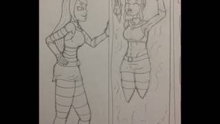 Blackfire freezes Starfire in carbonite [upl. by Kampmeier]