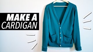 How to Make a Cardigan with Pockets  WITHWENDY [upl. by Purity]