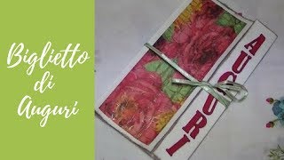 Tutorial Scrapbooking per biglietto dauguri cardmaking tutorial [upl. by Hermione481]