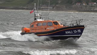 Lifeboat launches into the sea and gets recovered by a large tractor [upl. by Hylton678]