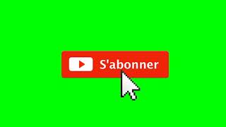 FOND VERT BOUTON SABONNER GRATUIT  SUBSCRIBE GREEN SCREEN FREE [upl. by Japha]