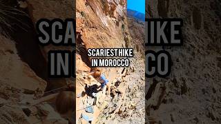 🤯 SCARIEST HIKE IN MOROCCO 🤯 📍Passage Berbere Taghia Morocco 🇲🇦 ➡️ briitabroad ⬅️ Morocco [upl. by Rance]