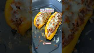 Canoas de plátano maduro 3 ingredientes en 15 minutos tips recipe reels recetas easy airfryer [upl. by Gish5]