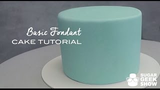 How to apply Fondant to Cake Tutorial [upl. by Attelrahs]