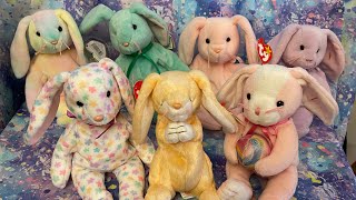 Top 7 Beanie Baby Bunnies 🐇 Easter 2022 🐰beaniebabies beaniebaby tycollection eastercollection [upl. by Nnylyak593]