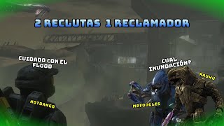 Nos inunda el Flood  Esclusa  Halo 3 en Legendario 2 Reclutas 1 Reclamador [upl. by Idoux]