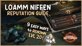 How to Farm Loamm Niffen Rep FAST 101 Embers of Neltharion WoW [upl. by Atinuahs]