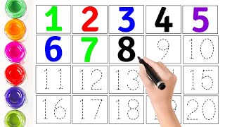 1234 Numbers  123 Number Names  123 learning for kids  Counting Numbers 123 Song  Next ABC Kids [upl. by Lartnom]