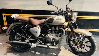 2024🔥Royal Enfield Classic 350 Gunmetal Grey Colour Details Review  New Features Price Mileage [upl. by Kellen]