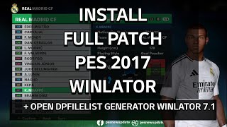 Tutorial Install Full Patch PES 2017 di Winlator 71 Android  PES 2017 Patch 2024 on Android [upl. by Notsag343]