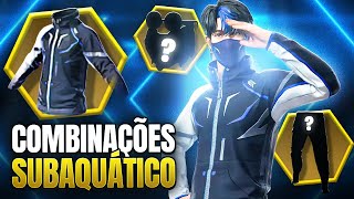 COMBINAÇÕES COM SUBAQUÁTICO • MELHORES COMBINAÇÕES DE ROUPAS NO FREE FIRE [upl. by Analeh]