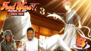 SHOKUGEKI SOMA VS EIZAN Food Wars Shokugeki No Soma  Season 3  Episode 8  Reaction [upl. by Gen]