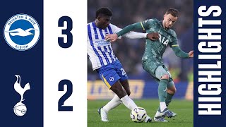 Brighton 32 Tottenham Hotspur  PREMIER LEAGUE HIGHLIGHTS [upl. by Llerehc]