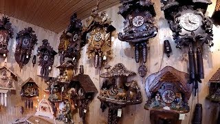 German Cuckoo Clock Shopping  Triberg Germany [upl. by Sadick]