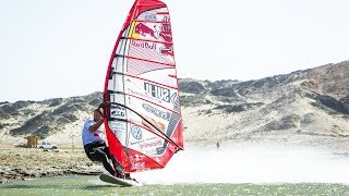 High speed windsurfing in Namibia w Björn Dunkerbeck [upl. by Weasner38]