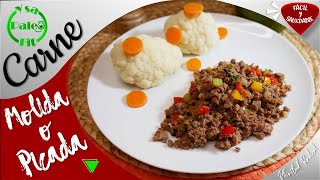 Cómo preparar carne MOLIDA o PICADA  FÁCIL y SALUDABLE  Para rellenos o cualquier comida del día 🥗 [upl. by Naicul]