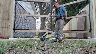 installing a 12ft double gate using the adjust agate frame kit [upl. by Lombardy]