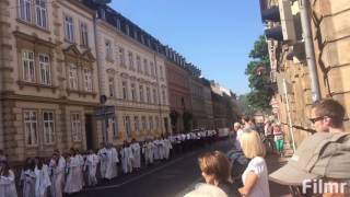 Corpus Christi Fronleichnam in Bamberg  Germany 2017 [upl. by Thursby688]