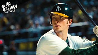 Hattebergs Homerun Victory Moment  Moneyball Brad Pitt Jonah Hill [upl. by Llenyaj]