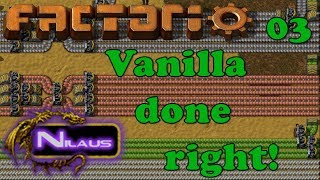 Factorio  Vanilla done right  E03  Expanding Smelting and perimeter defense [upl. by Britton]