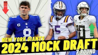 2024 New York Giants NFL Mock Draft  A New Franchise Quarterback [upl. by Fayette289]